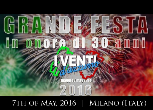Read more about the article I Venti D’Azzurro 30 Anniversary Party!