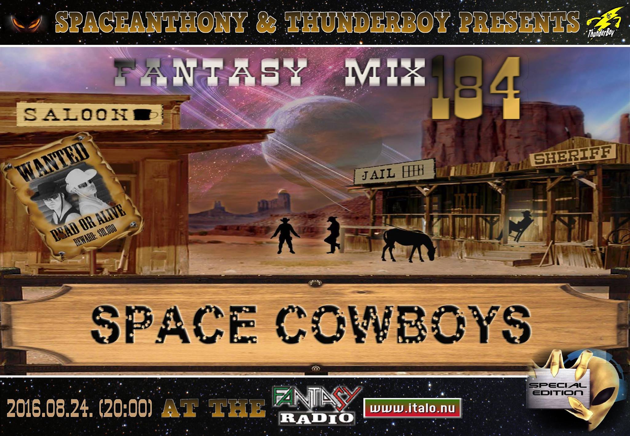 Read more about the article SpaceAnthony & ThunderBoy presents – Space Cowboys – SpaceSynth show