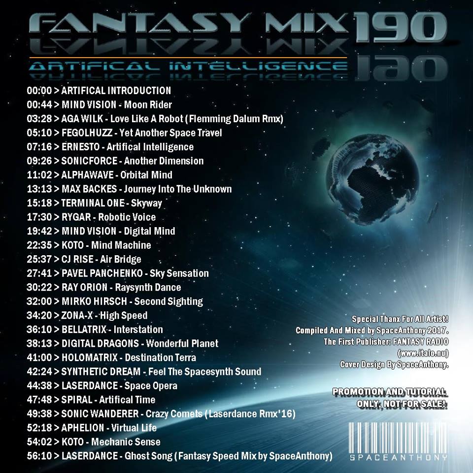 Read more about the article A.I. Fantasy Mix – 190 – Tracklist