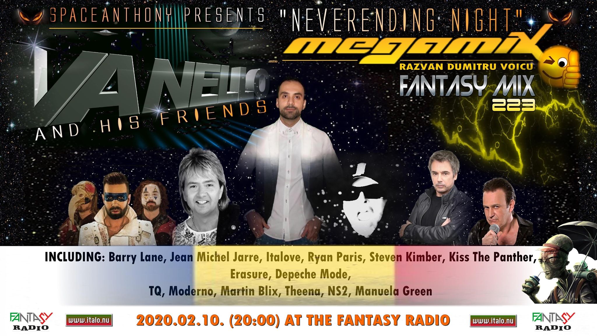 Read more about the article SpaceAnthony  presents exclusiv show !!!   Vanello – Neverending Night  – MegaMix –