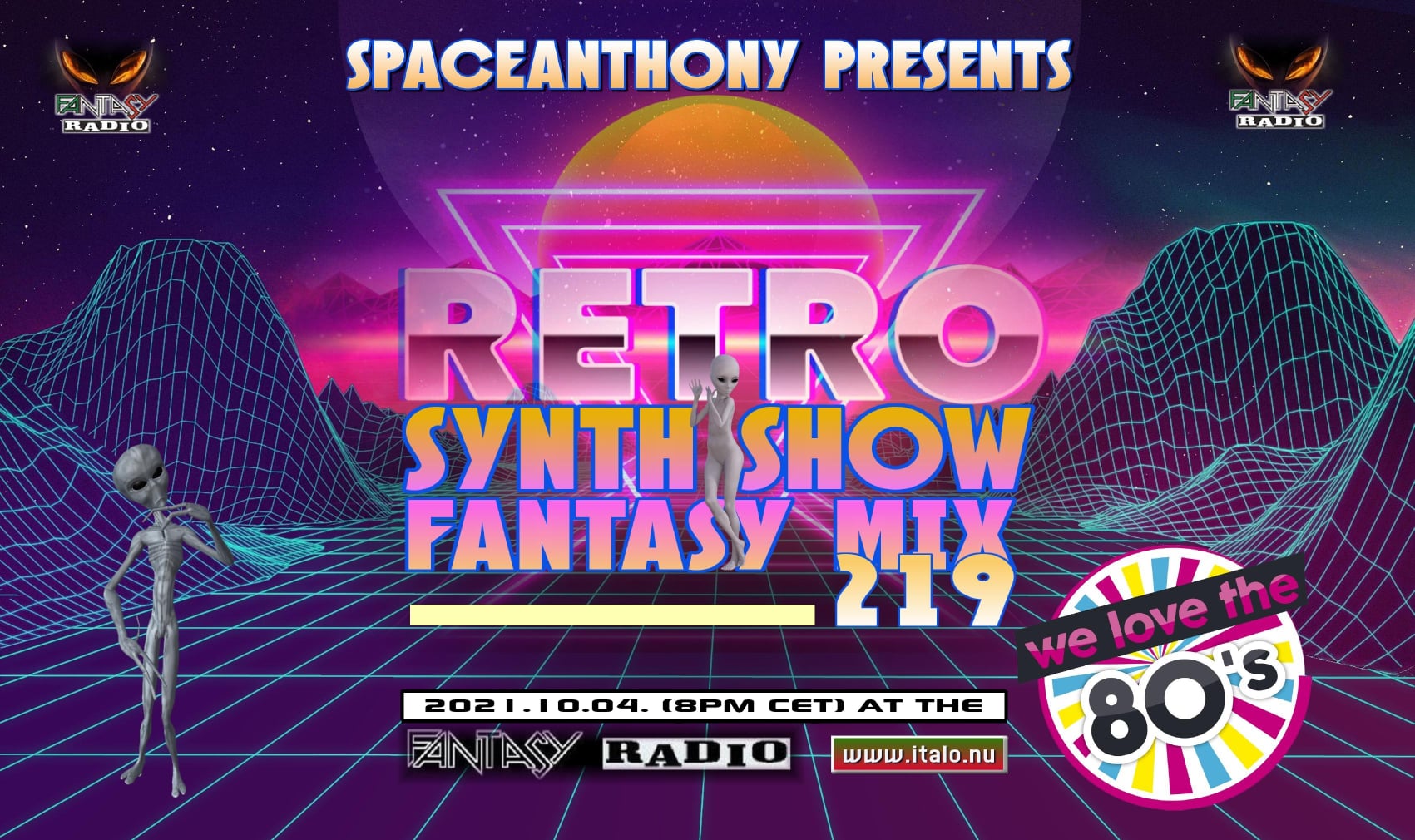 Read more about the article SpaceAnthony Presents – Retro Synth Show – Fantasy Mix 219
