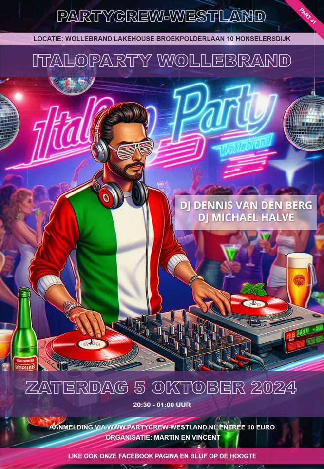 Read more about the article Saturday the Wollebrand Italoparty live on Fantasy radio