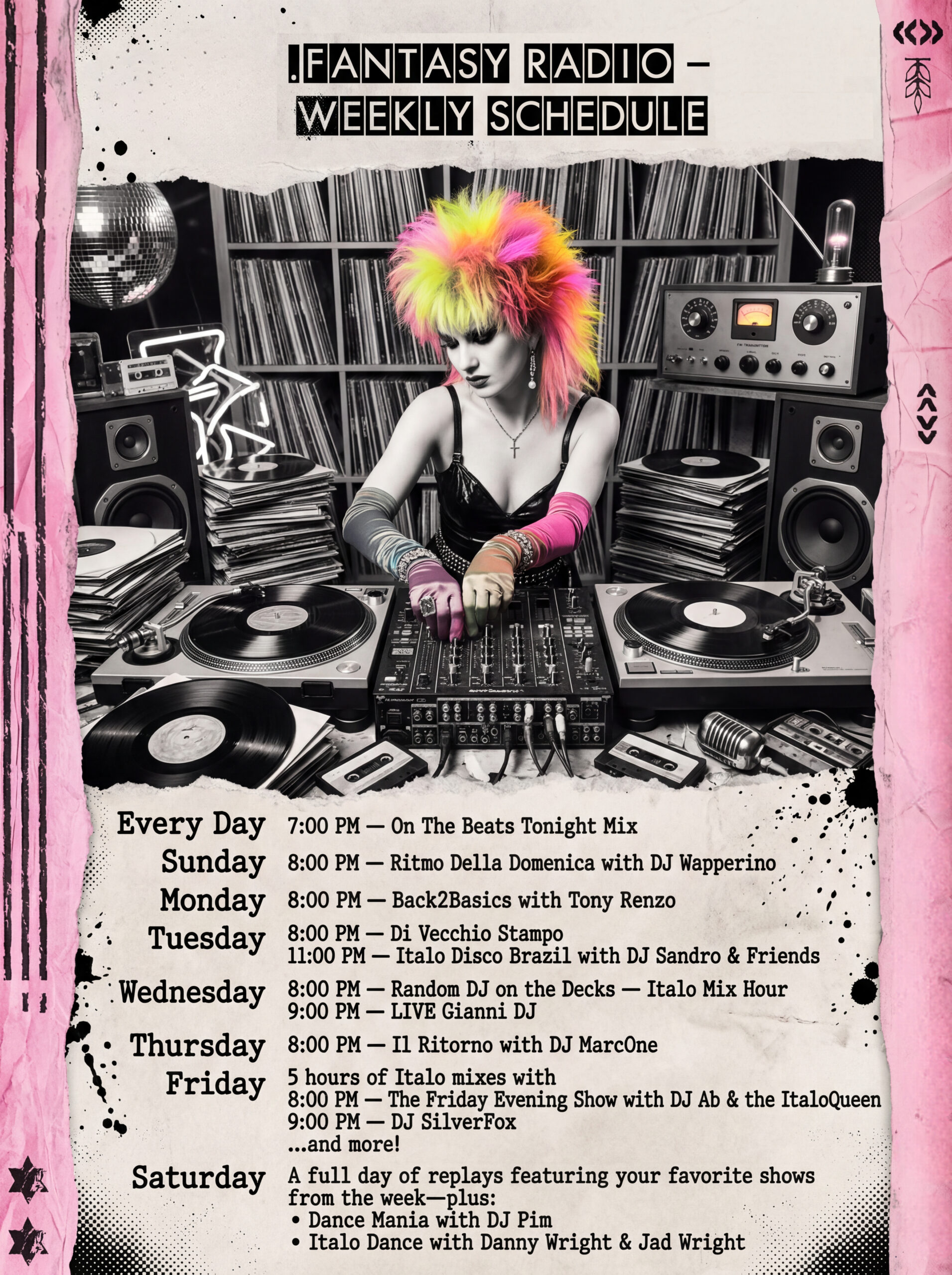 Read more about the article Your Ultimate Weekly Schedule on Fantasy Radio!